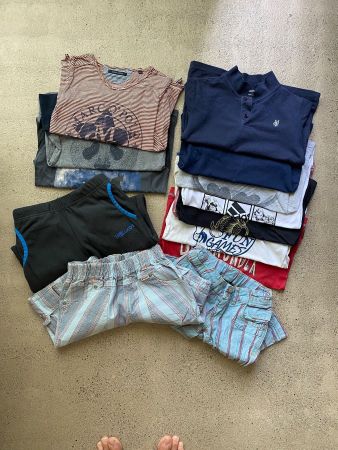 Kleiderpaket Junge, 110/116, Shirts, Hosen