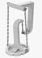 Unmögliche Skulptur Suspension Balance Frame Lego Kompatibe