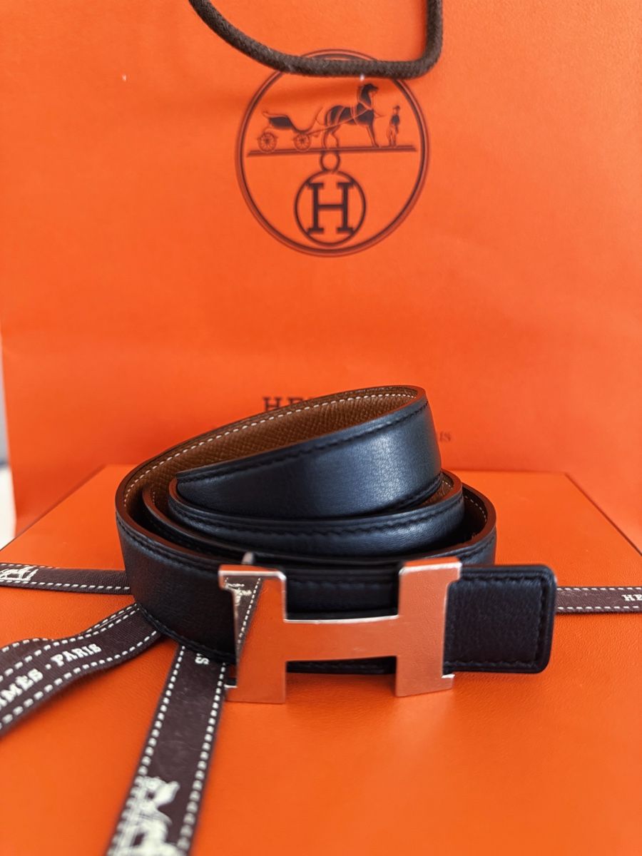 Hermès Cinture: Hermes Mini Constance Silver 70cm reversible – Usato da Pratteln venduto da Eileen_H 2