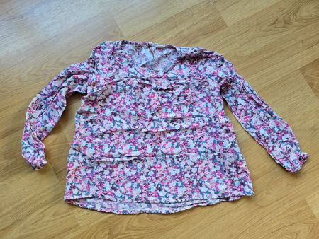 H&M Bluse Gr. 122/128 mit Blumenmuster