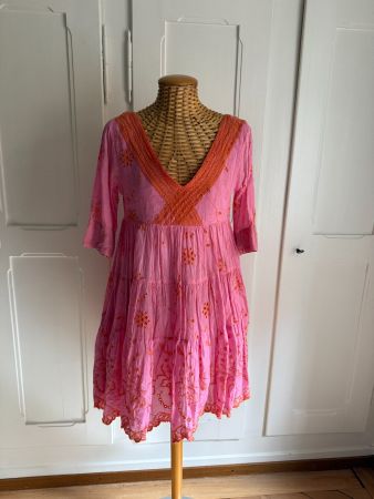ANTICA SARTORIA - Hippie Kleid pink-orange