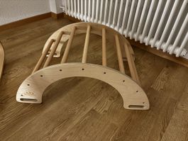 Montessori Kletterbogen Kinderfeets Holz neuwertiger Zustand