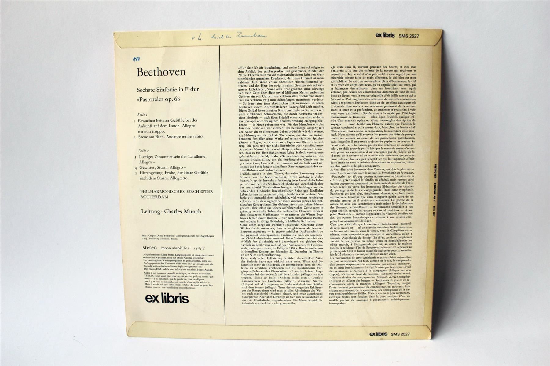 Dischi in vinile: BEETHOVEN: Pastorale – Usato da Bern venduto da vinyl-heaven 2