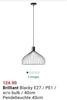 Brilliant Blacky Pendelleuchte E27 PE1 40cm