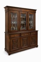 Schönes rustikales Buffet mit Vitrine – Massivholz