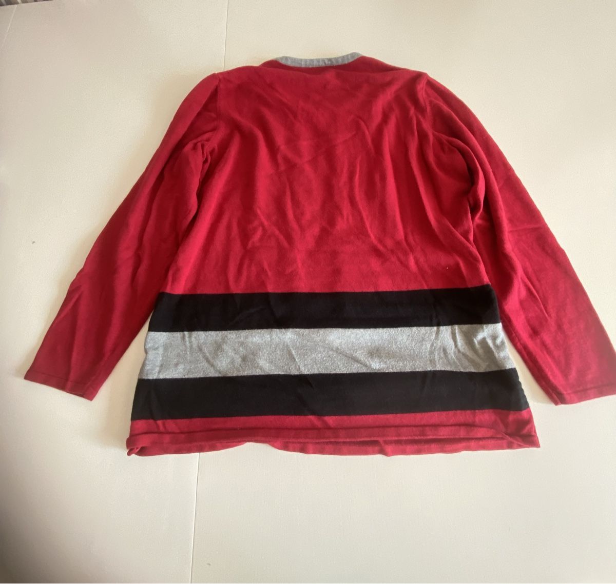 Maglioni & Felpe: Rotes Damen Langarmshirt Gr. S- M gestreift elegant – Usato da lommis venduto da inf_thv8 3