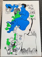 surreales Werk, handsigniert Trudi v. d. Ven 1971 (ID b4932)
