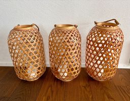 Grosse Bambuslaternen im 3er Set (auch einzeln)