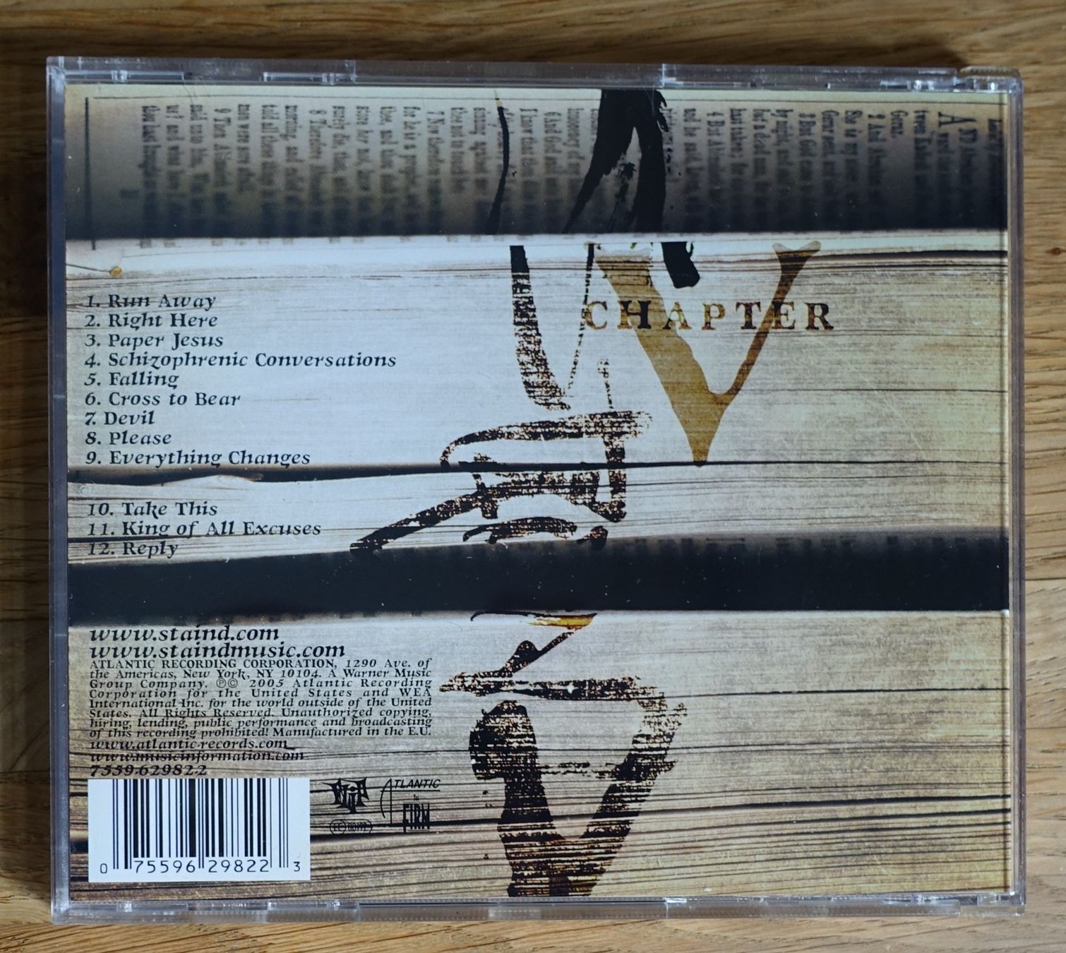 CD: Staind – Chapter V - D9 – Usato da Sessa venduto da discoverymedia 1