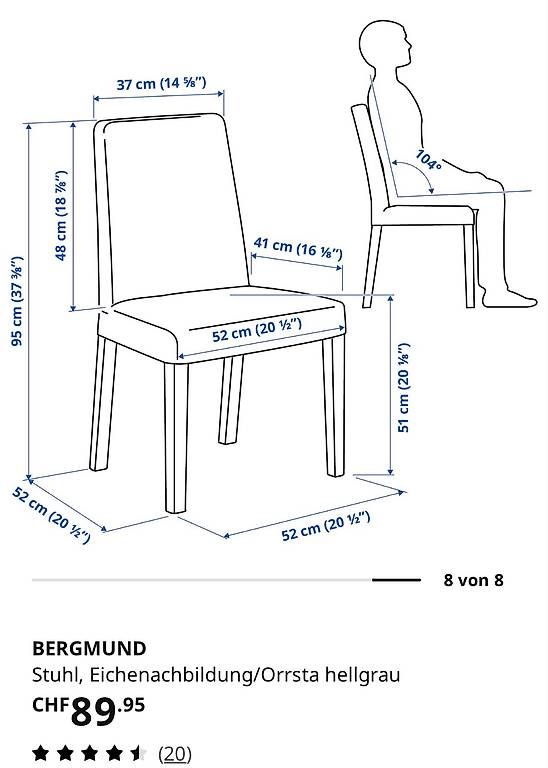 Sedie: 4 Stk. Bergmund Stühle Ikea – Usato da Luterbach venduto da Nemea53636 1