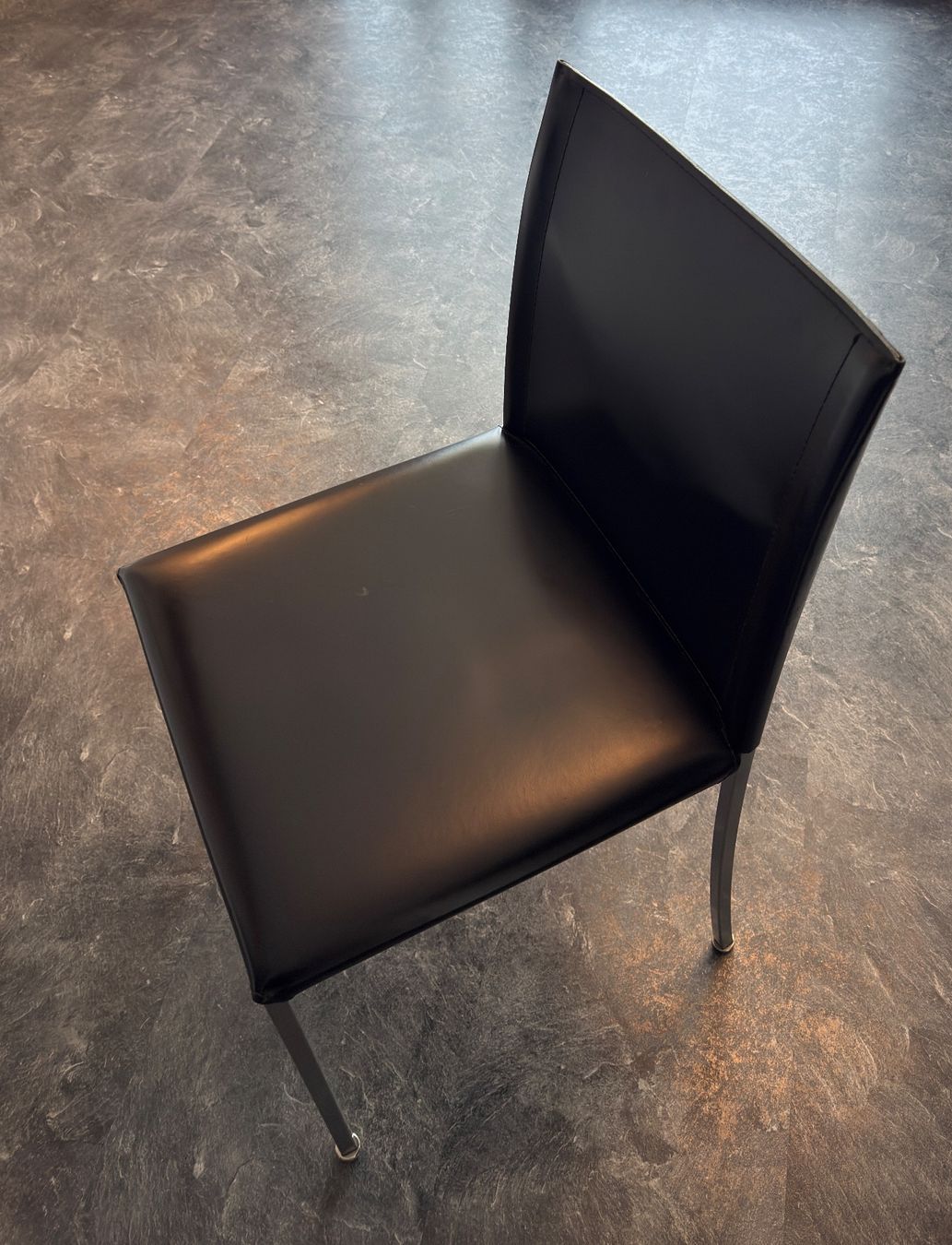 Interio Sedie: 6 Sühle, Deville Lederstuhl Schwarz, Interio – Usato da Spiegel b. Bern venduto da Hr_16 1