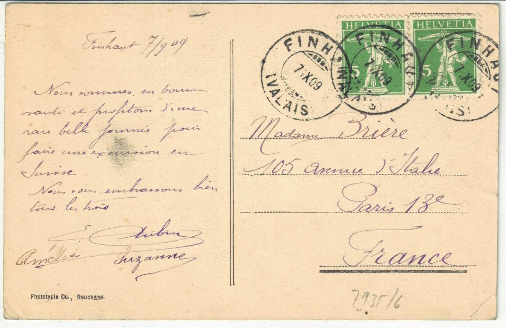 Cartes postales: Finhaut - Vue generale – D'occasion à Ettingen par Kartenplanet 1