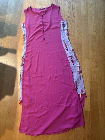 Pinkes Sommerkleid mit Muster, Grösse S - Top Zustand!