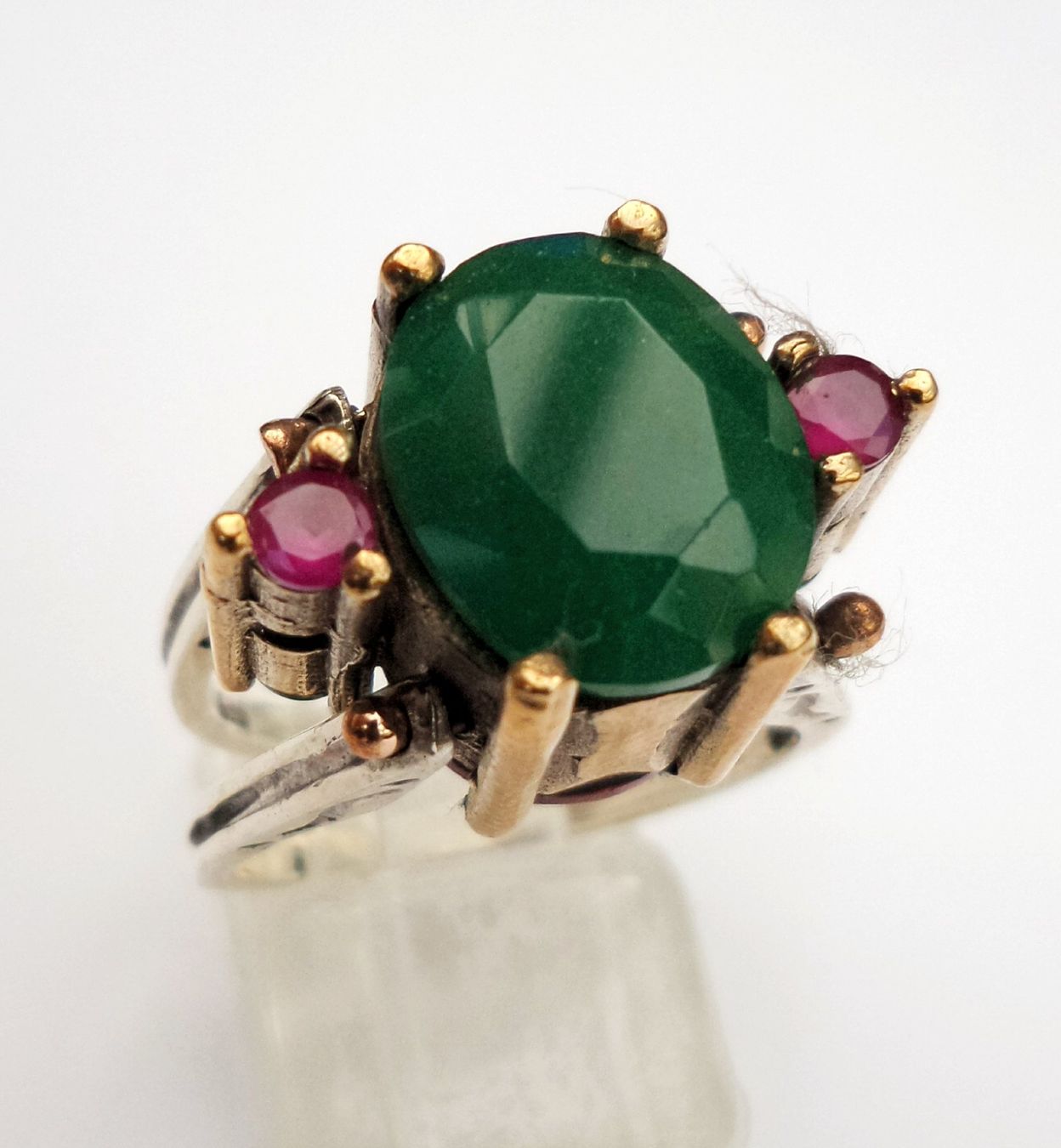 Ringe: Wechsel-Ring Silber mit Rubinen und Smaragden Grösse 58 – Neu (gemäss Beschreibung) aus Zürich von benedikt12 8