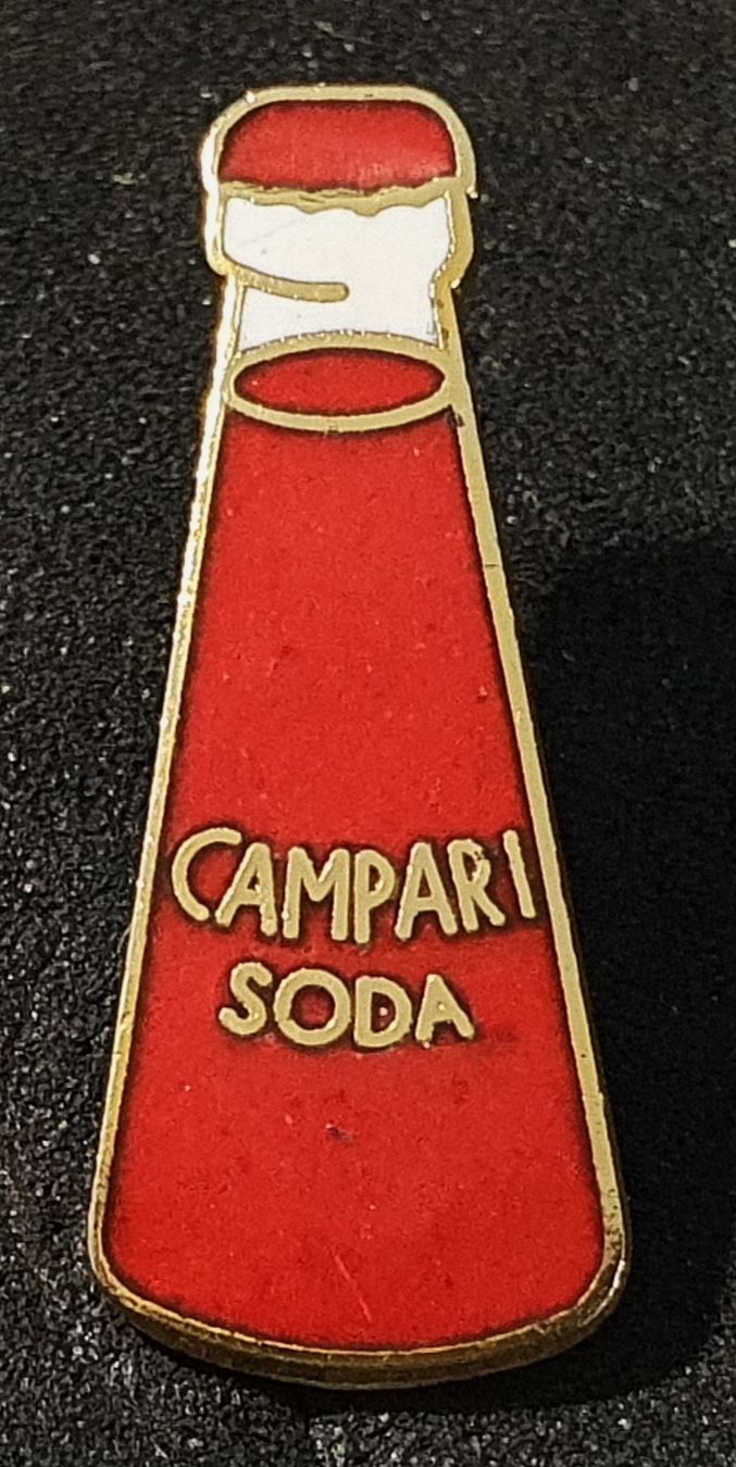 Placchette & Badge: CC853 - Pin Flasche Campari Soda – Usato da Reinach BL venduto da Boston-Verkauf