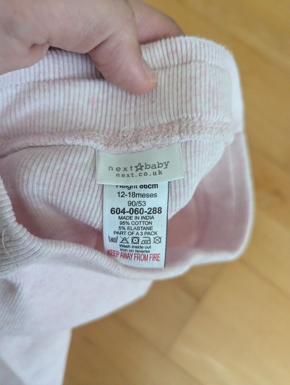 H&M Pantaloni: Leggings Mädchen rosa, gr. 80 – Usato da Uster venduto da petches 6
