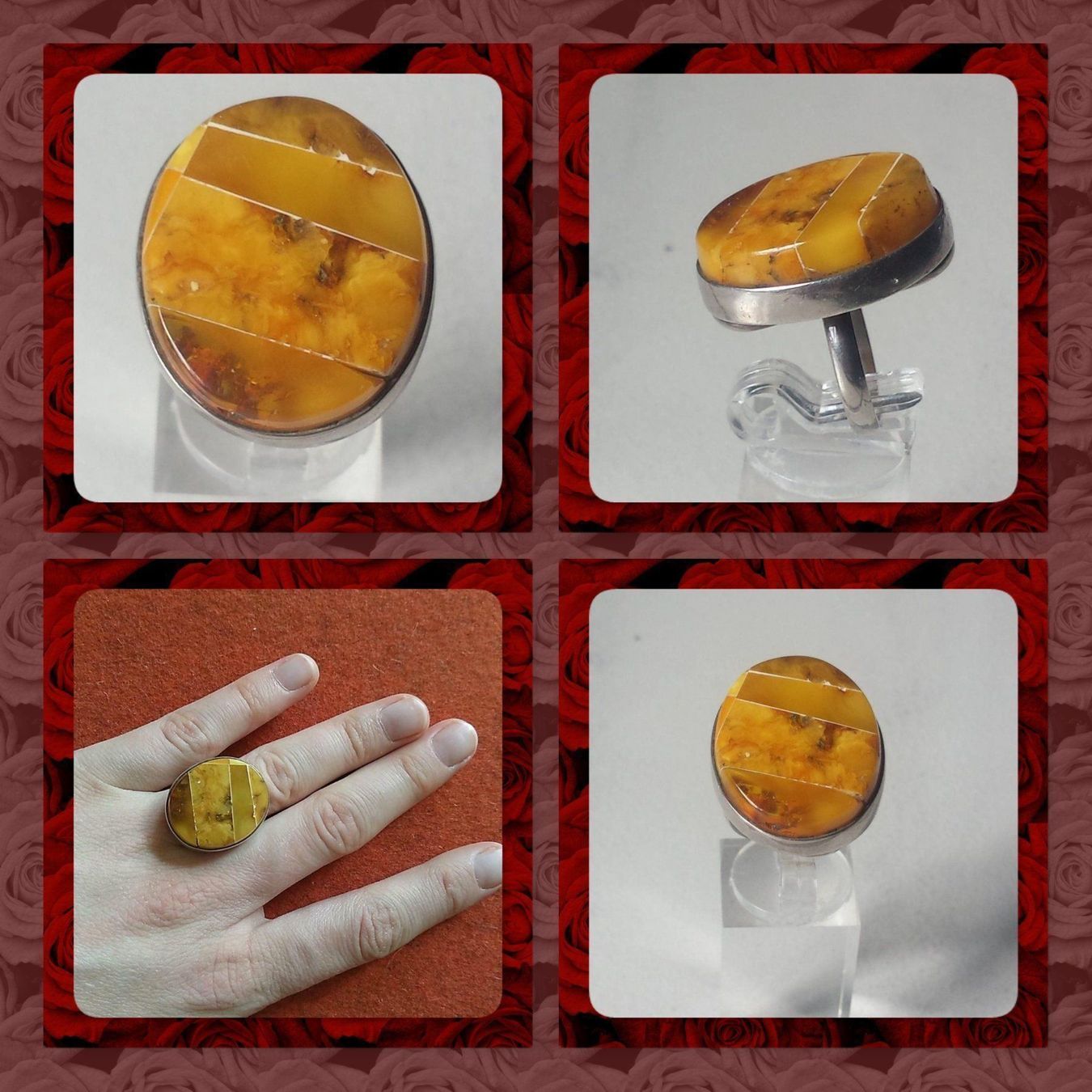 Bagues: Bernstein Ring Schmuck keine Kette – D'occasion à Matten b. Interl par EdelsteineInterlaken 4