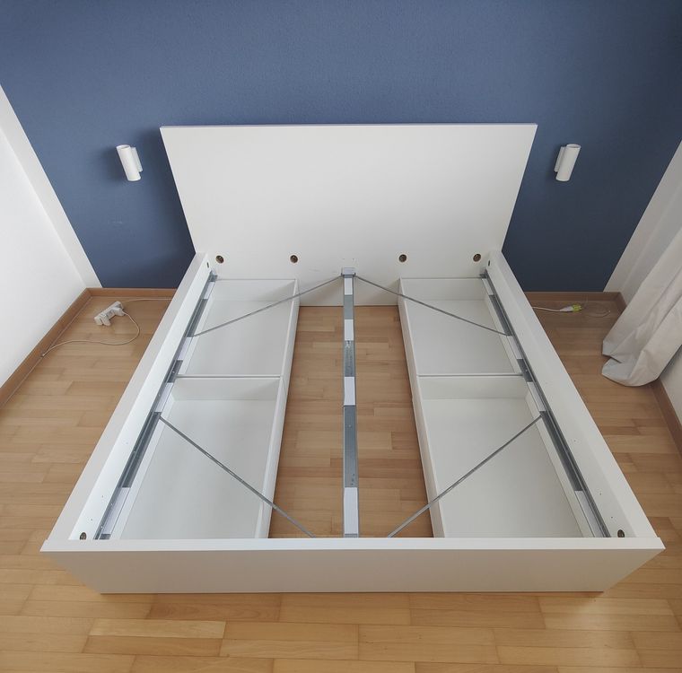 Bett weiss mit Schubladen Ikea | Kaufen auf Ricardo