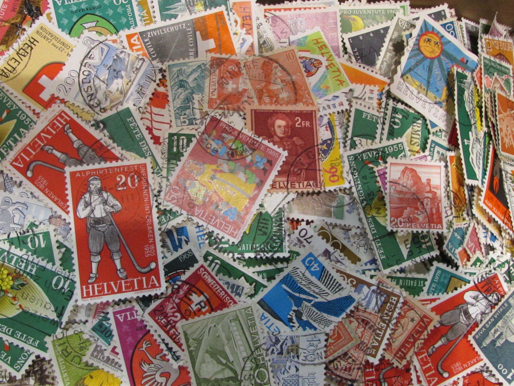Alle Briefmarken: Schweiz Dupletten Lot – Gebraucht aus Walchwil von Shells1 1