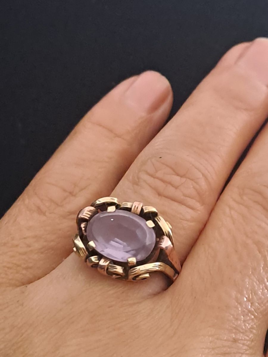 Anelli: Goldring 14 Karat mit Amethyst – Usato da Muri b. Bern venduto da Ameliaa83 3