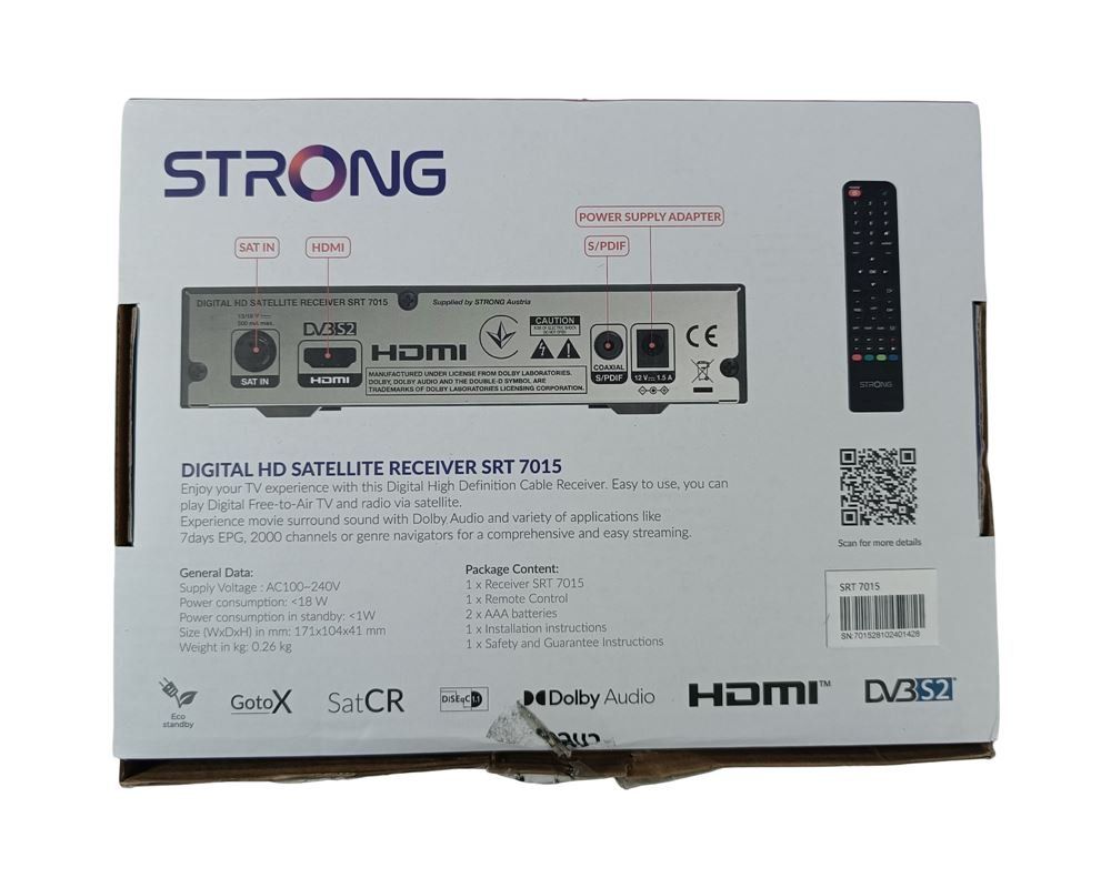 Ricevitori: STRONG SRT 7015 digitaler HD Satellitenreceiver – Nuovo (secondo la descrizione) da Luzern venduto da Restwert_Luzern 4