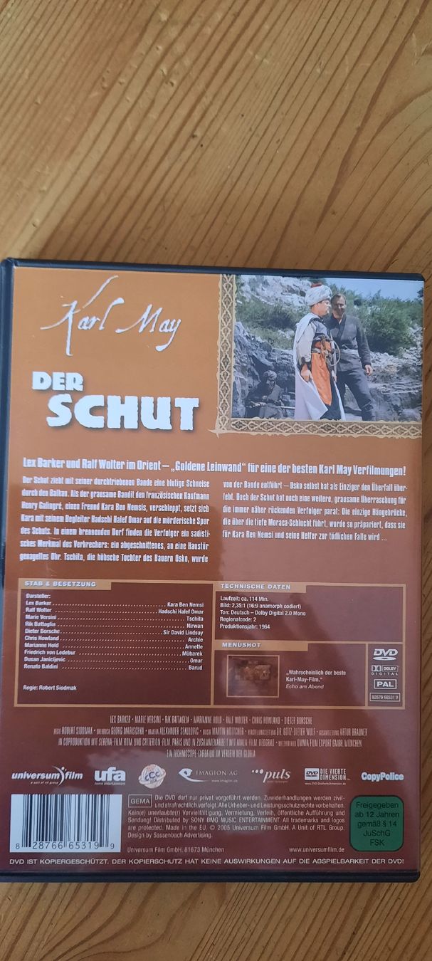 Tutti i DVDs: Der Schut DVD Karl May – Usato da Konolfingen venduto da the_5fqm 1