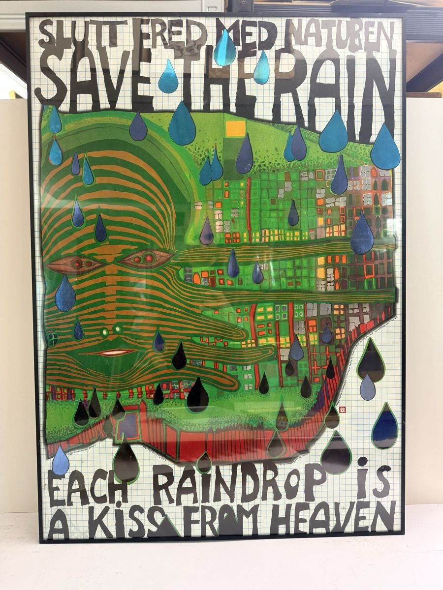 Foto & Immagini: Original 1983 Hundertwasser "Save the Rain" – Usato da Solothurn venduto da NUVICO 2