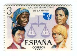 Briefmarke "Jahr der Frau". Spanien