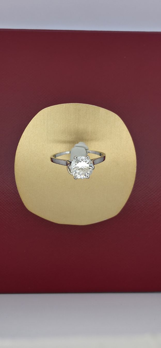 Anelli: 18 Karat WG Solitärring mit Diamant – Usato da Zürich venduto da Juwelier_Stauffacher 1