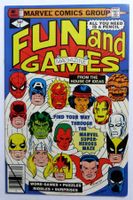 MARVEL FUN AND GAMES #1 PUZZLE MAGAZINE UNUSED ENGLISH 1979