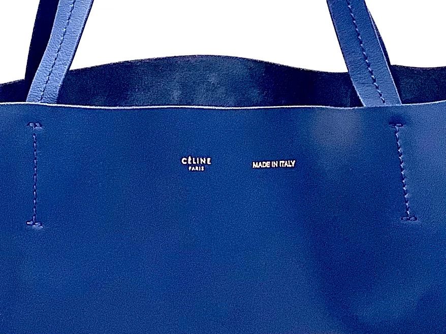 Celine Borse da donna: Céline Cabas Lammleder Blau/Braun Top – Nuovo (secondo la descrizione) da Küsnacht ZH venduto da Vuit-on 2