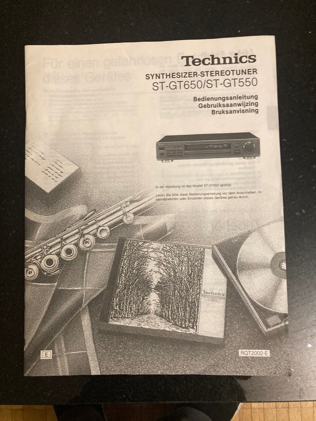 Bücher: Technics ST-GT650 / ST-550 Bedienungsanleitung – Gebraucht aus Thalwil von driver66