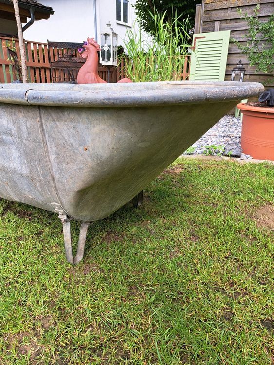 Alte Zink Badewanne.Deko Garten,Teich,Blumentopf Kaufen auf Ricardo