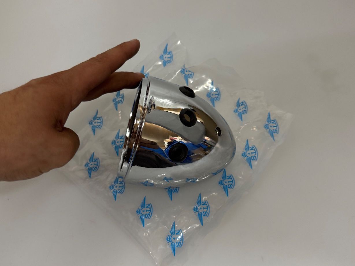 Puch Mofas: Eierlampengehäuse Chrom neu – Neu und originalverpackt aus Hallau von mofaplus 2
