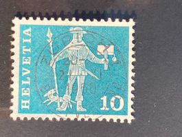 Schweiz 1960 Postbote 10 Vollstempel ZÜRICH 1 21.XI.1960