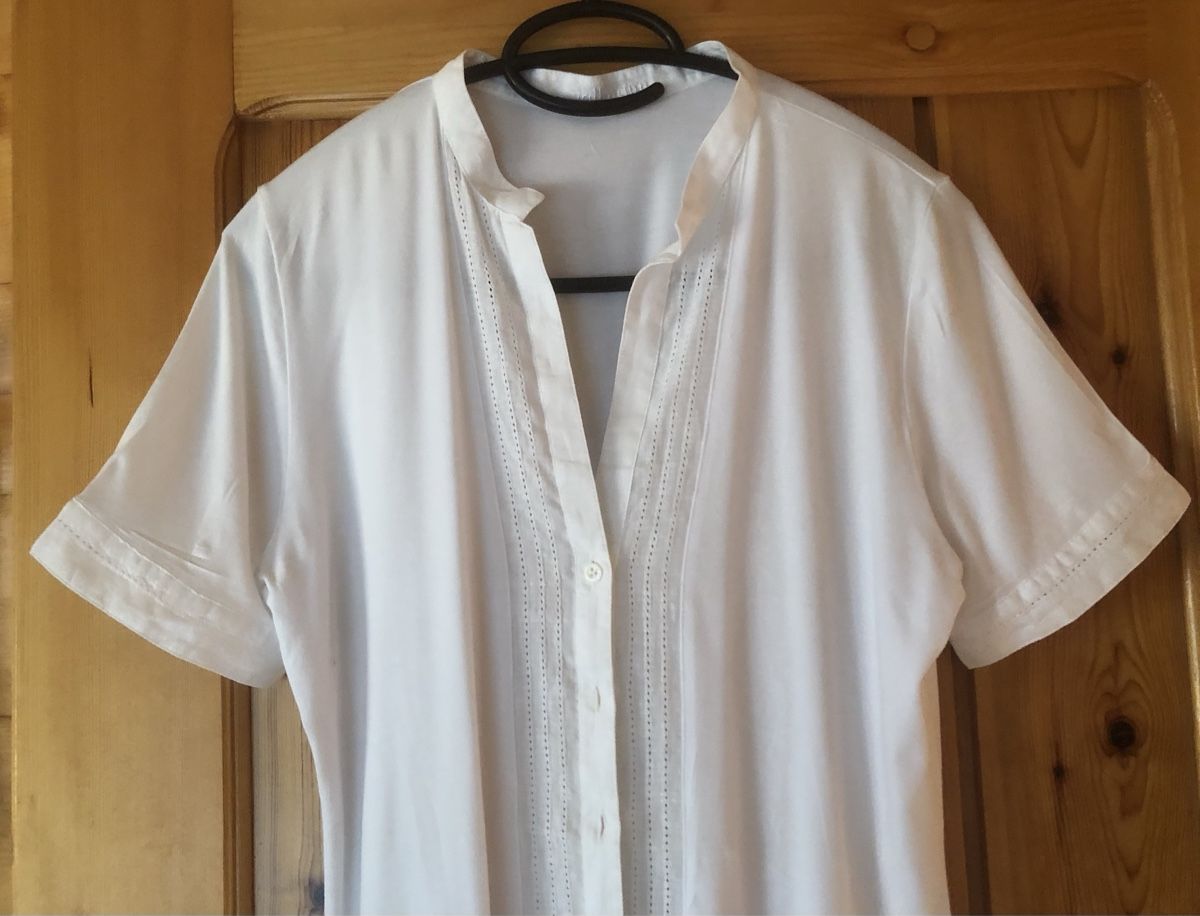 Blusen: BLUSE weiss, von Wallmann, Gr.40 – Gebraucht aus Mühlebach (Goms) von chr_q6d8