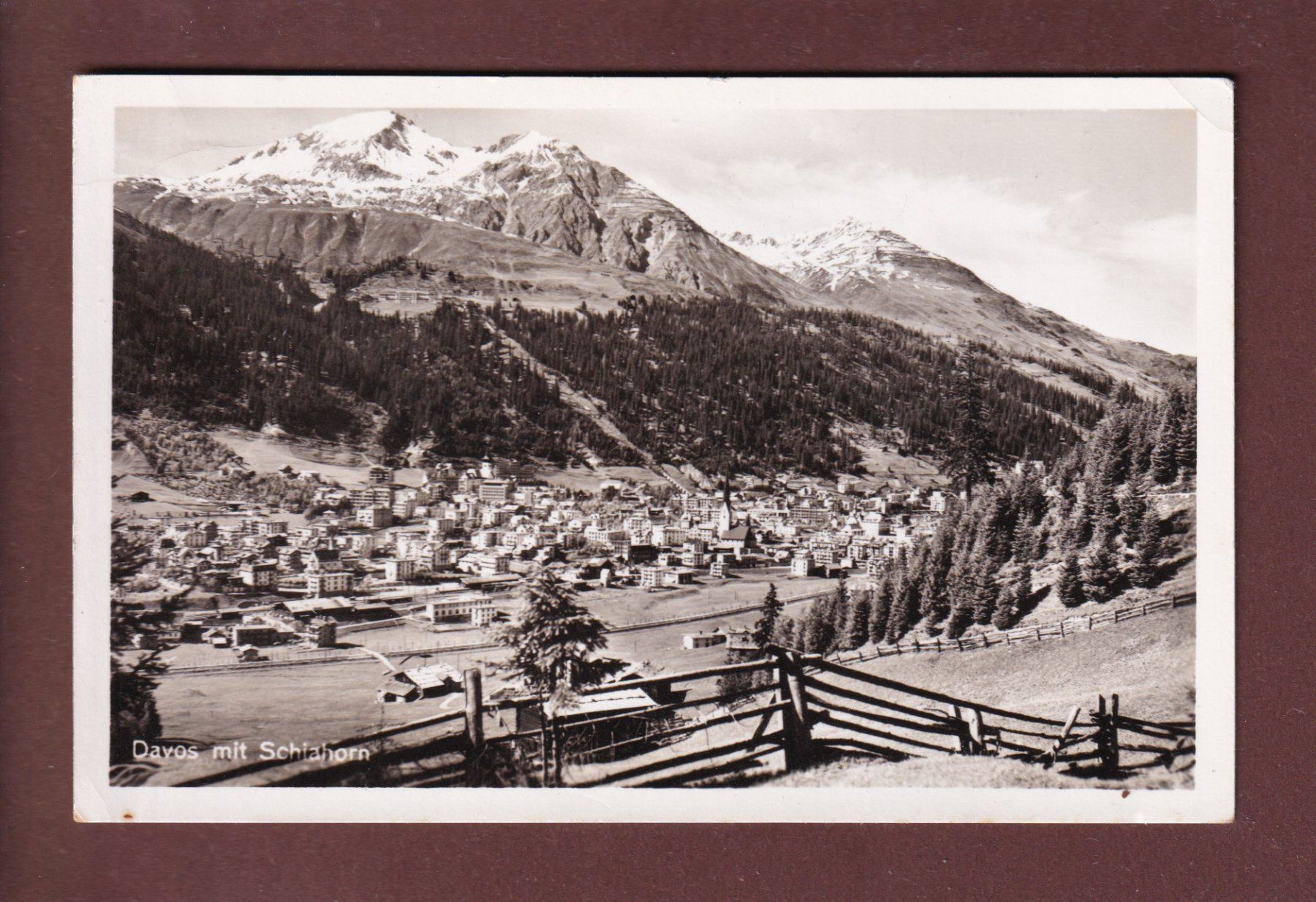 Cartoline postali: DAVOS - Schiahorn - 1941 – Usato da Pully venduto da nicecards