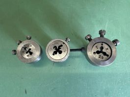 Lot de 3 Filières métriques M2,3 M4 et M5 Acier HSS