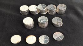 80 x Finemetall 1 Unzen Silbermünzen 2010