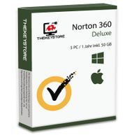 Norton 360 Deluxe 5 Geräte für 1 Jahr inkl. 50 GB Cloud