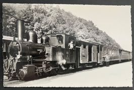 S‘ Waldenburgerli/ Dampflokomotive mit Zug, Personal