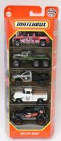 Matchbox 5er Set MBX Off Road, Pick-Up Trucks