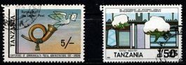 Tanzanie - Lot de 2 timbres rares, Afrique, années 80 Obl.