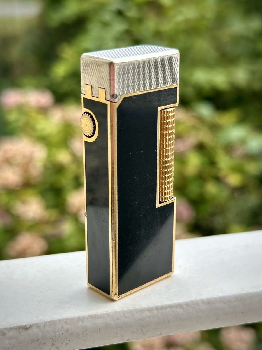 Dunhill Accendini: Dunhill Rollagas Black Lacquer & Silver – Usato da Zürich venduto da RatsTreasure 6