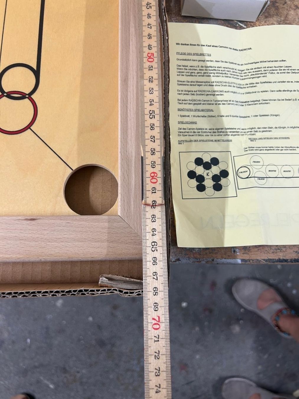 Giochi: Brettspiel Carrom Carambol 66cm – Usato da Staufen venduto da MARINTSUM 1