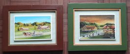 2 schöne gerahmte Miniatur Gemälde, Appenzeller Malerei
