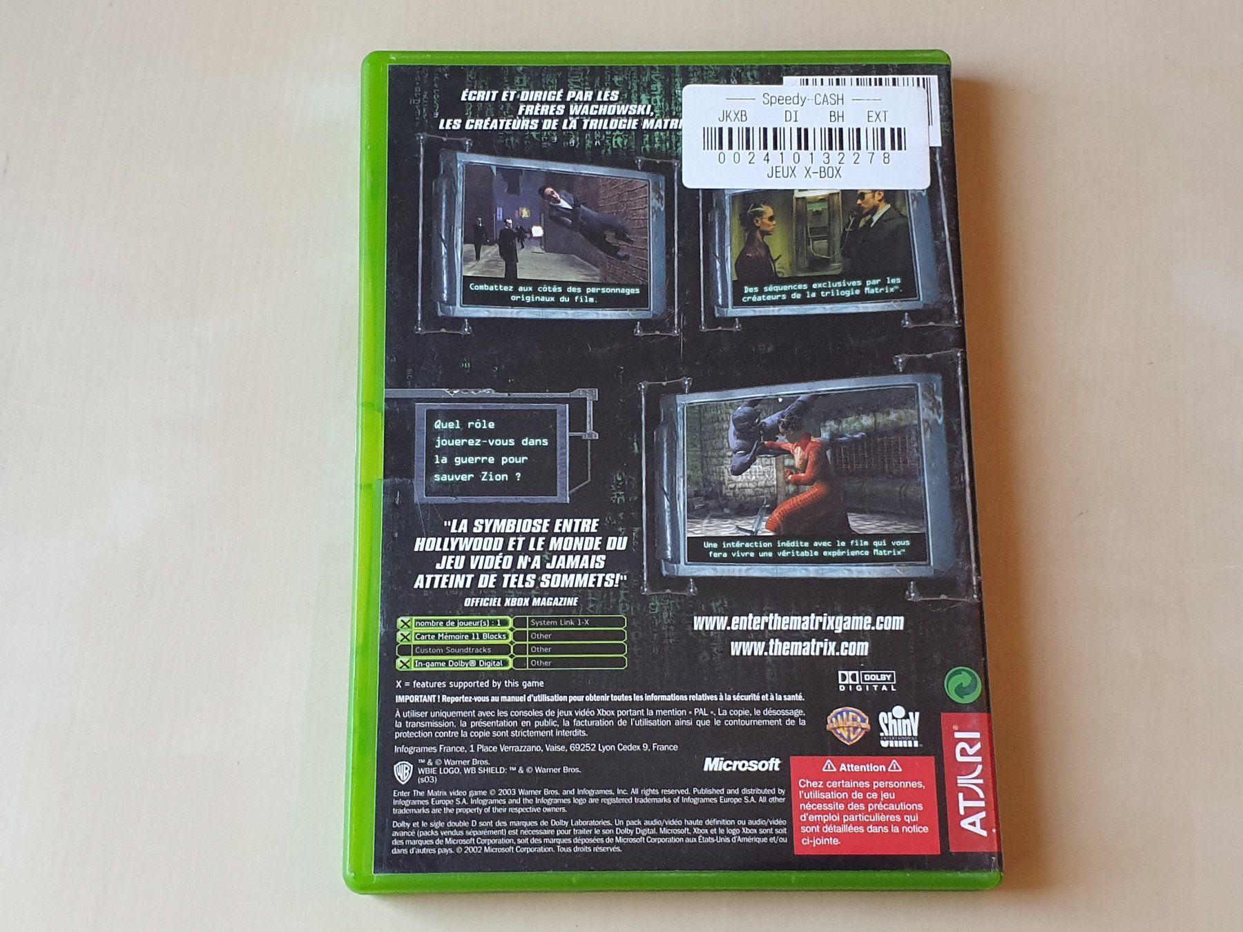 Microsoft Giochi: Enter the Matrix FRA – Usato da Stansstad venduto da collectorsshop 1