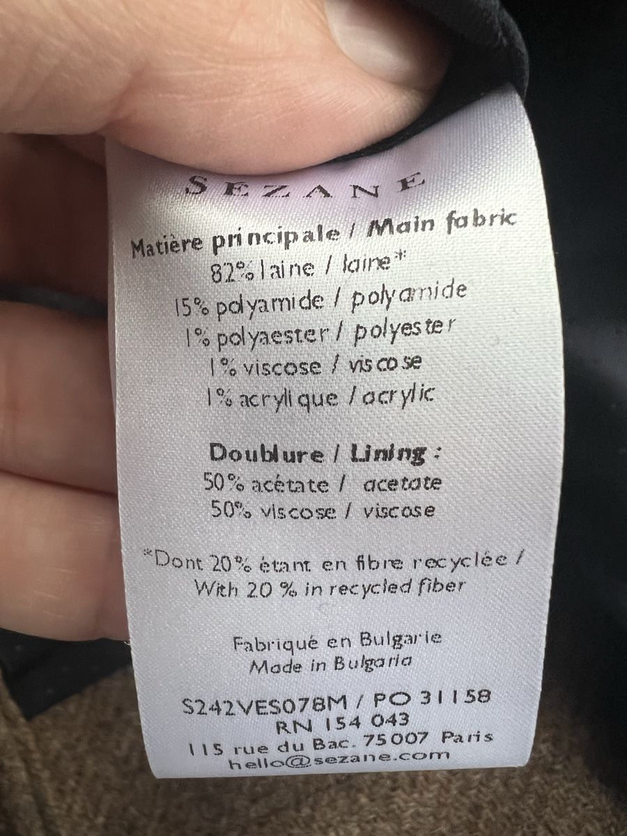 Sezane Vestes: Sezane - veste Terry - taille 36 – D'occasion à Ste-Croix par Caramel31 4