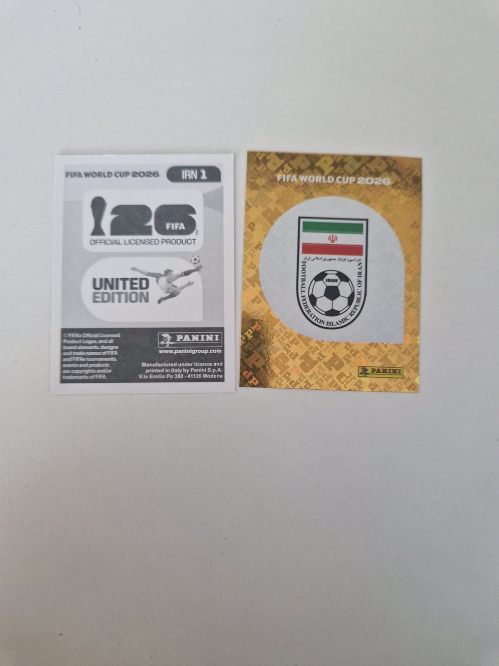 Panini Cartes à collectionner: Panini Sticker IRN1 – Neuf (Voir description) à Stüsslingen par white_angel86