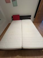 Lit 2 place, Cadre Hasena et sommier et matelas Roviva